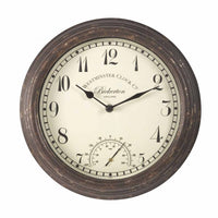 Bickerton Wall Clock & Thermometer 12 Inch