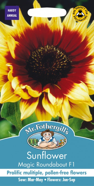 Mr Fothergills Sunflower Magic Roundabout F1 Seeds