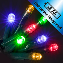 20 Battery Operated LED Static Lights Multi-Coloured