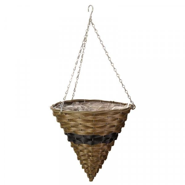 14 Inch Firenze Faux Rattan Cone