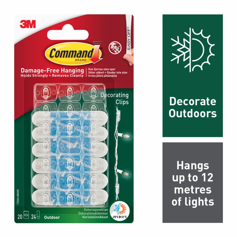 Command Indoor Outdoor Decorating Clips