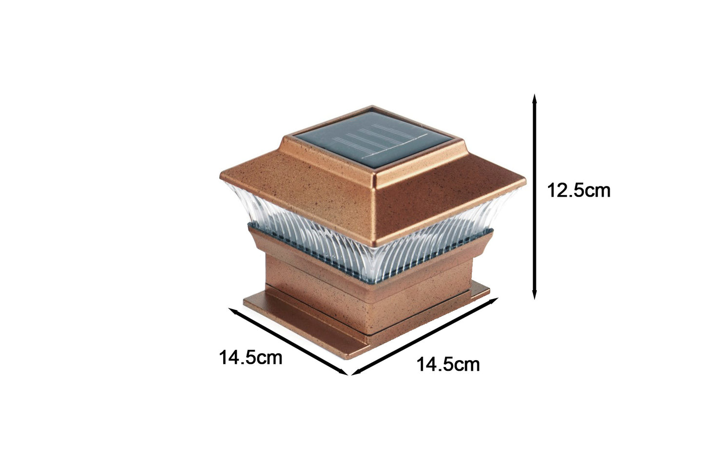 Pack of 2 Solar Post Lights