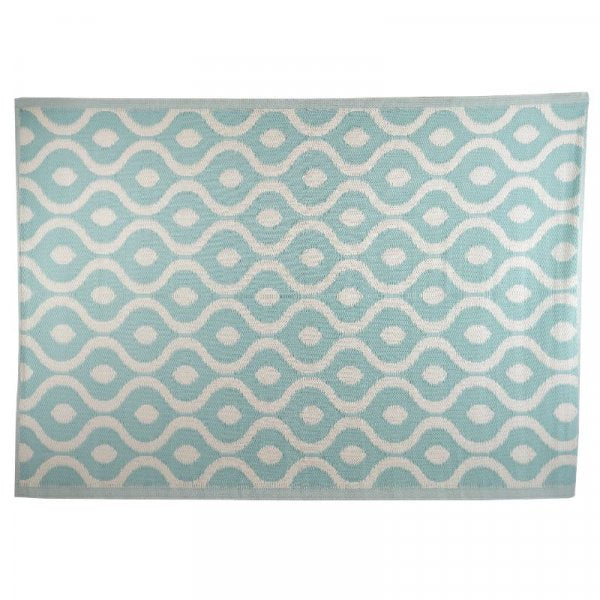 Alfresco Mat Outdoor Easy Clean Rug 1.6 x 2.3mm - Blue