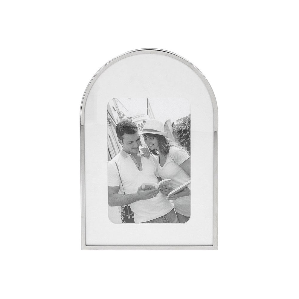 Silver Curve Arch Photo Frame 4x6