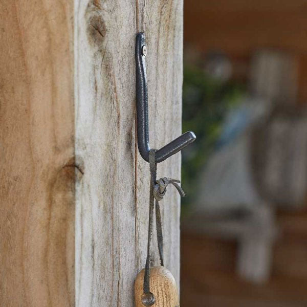 Forge Steel Wall Hooks - 2 Pack
