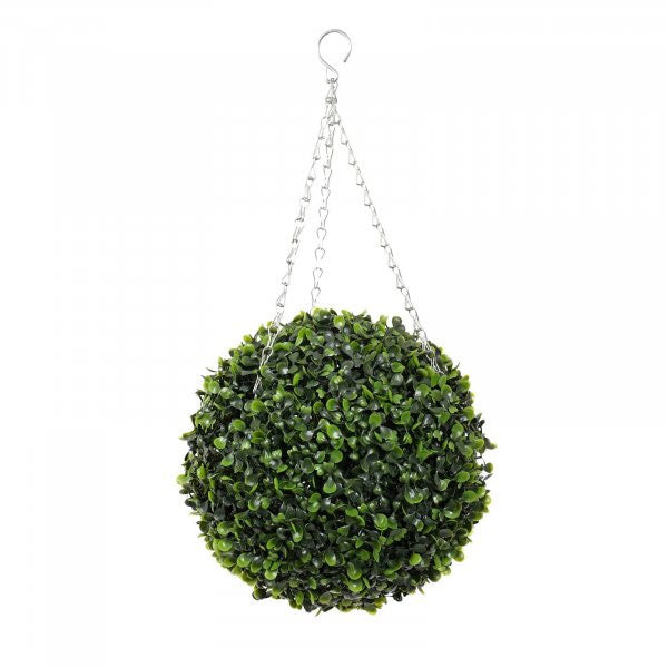 Outdoor Artificial Faux Hanging Boxwood Leaf Ball 30cm