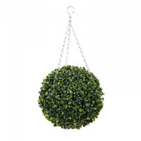 Outdoor Artificial Faux Hanging Boxwood Leaf Ball 30cm