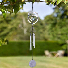 Outdoor Hanging Crystal Heart Wind Chime