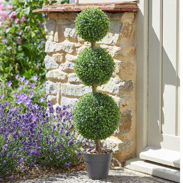 Trio Outdoor Artificial Topiary Tree 80cm