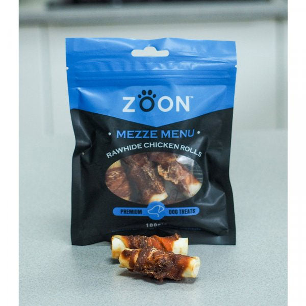 Mezze Menu Rawhide Chicken Rolls Dog Treats 100g