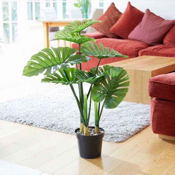 Indoor Artificial Swiss Cheese Plant 89cm