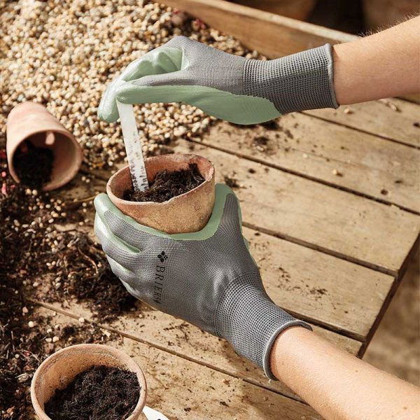 Seed & Weed Gardening Gloves Sage Medium Size 8