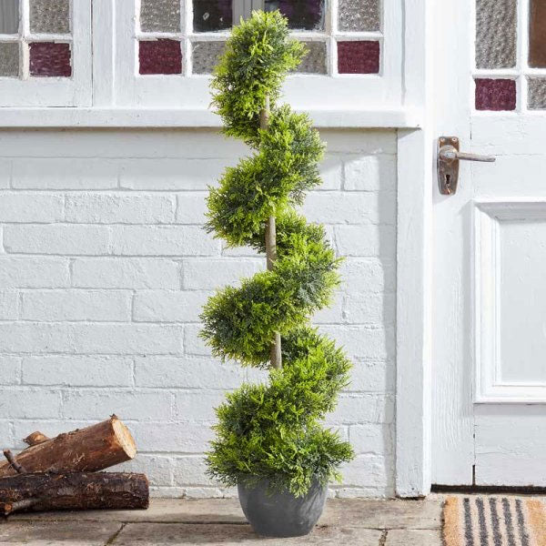 Cypress Outdoor Artificial Topiary Twirl 120 cm