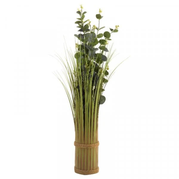 In-Lit Artificial Faux Eucalyptus Verde Bouquet 70cm