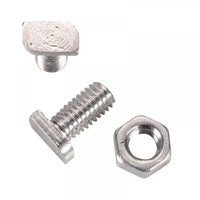 Greenhouse Cropped Head Bolts & Nuts - 15 Pack