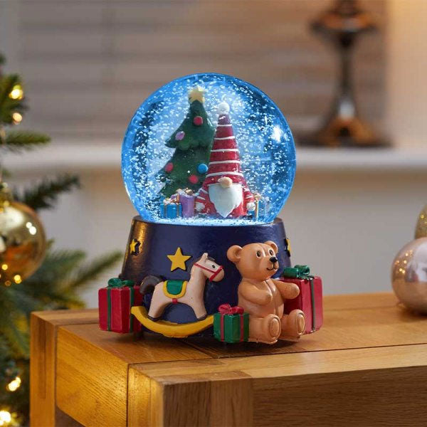 10cm Musical Gonk Snowglobe Sphere Decoration
