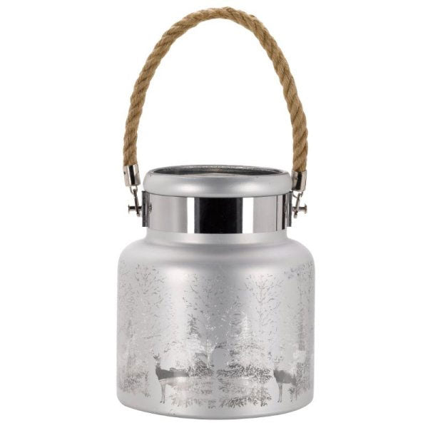 Wonderland Lantern Candle Holder Silver
