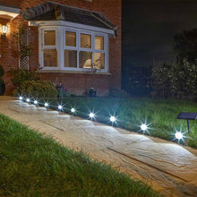 10 MultiSpot Solar Garden Path Stake Lights