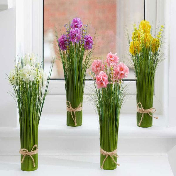 Faux Artificial Bouquet Fleurette 50cm - Assorted