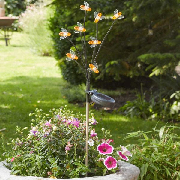 8-Stem BeeLights Solar Stake Lights