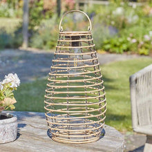Venus Lantern Solar Hanging Light Natural 38cm