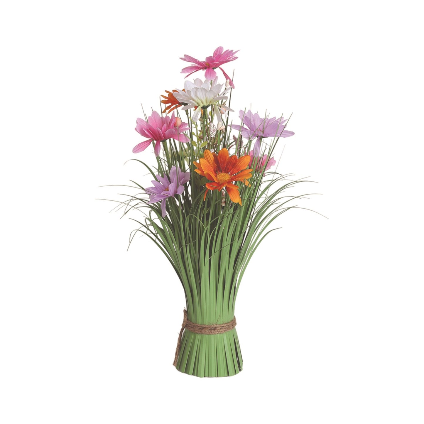 Coreopsis Artificial Faux Floral Bundle White/Pink/Orange 40cm