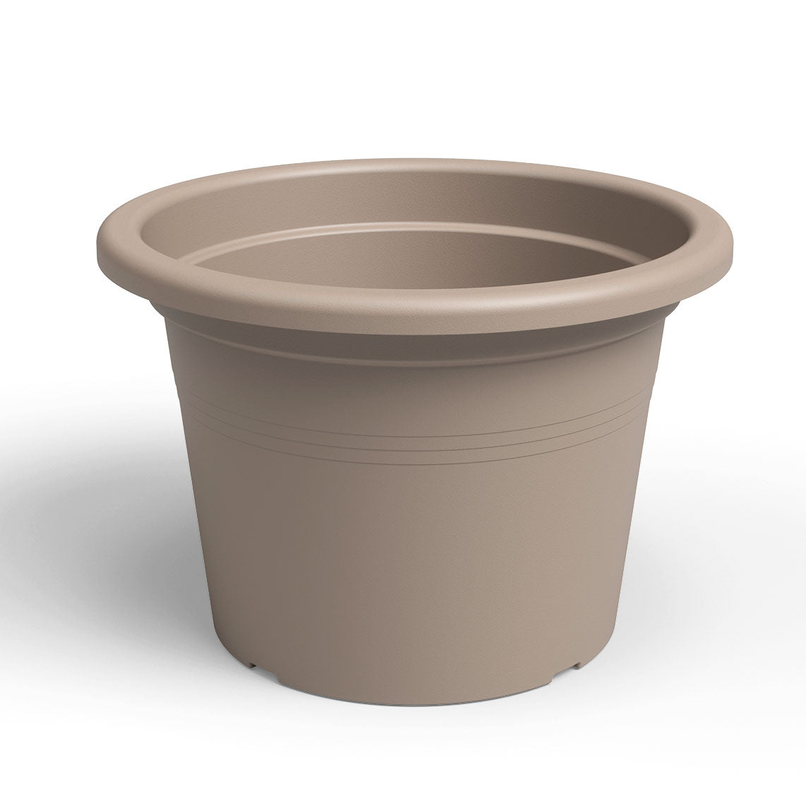 Venezia Cilindro Plastic Pot Taupe 35cm