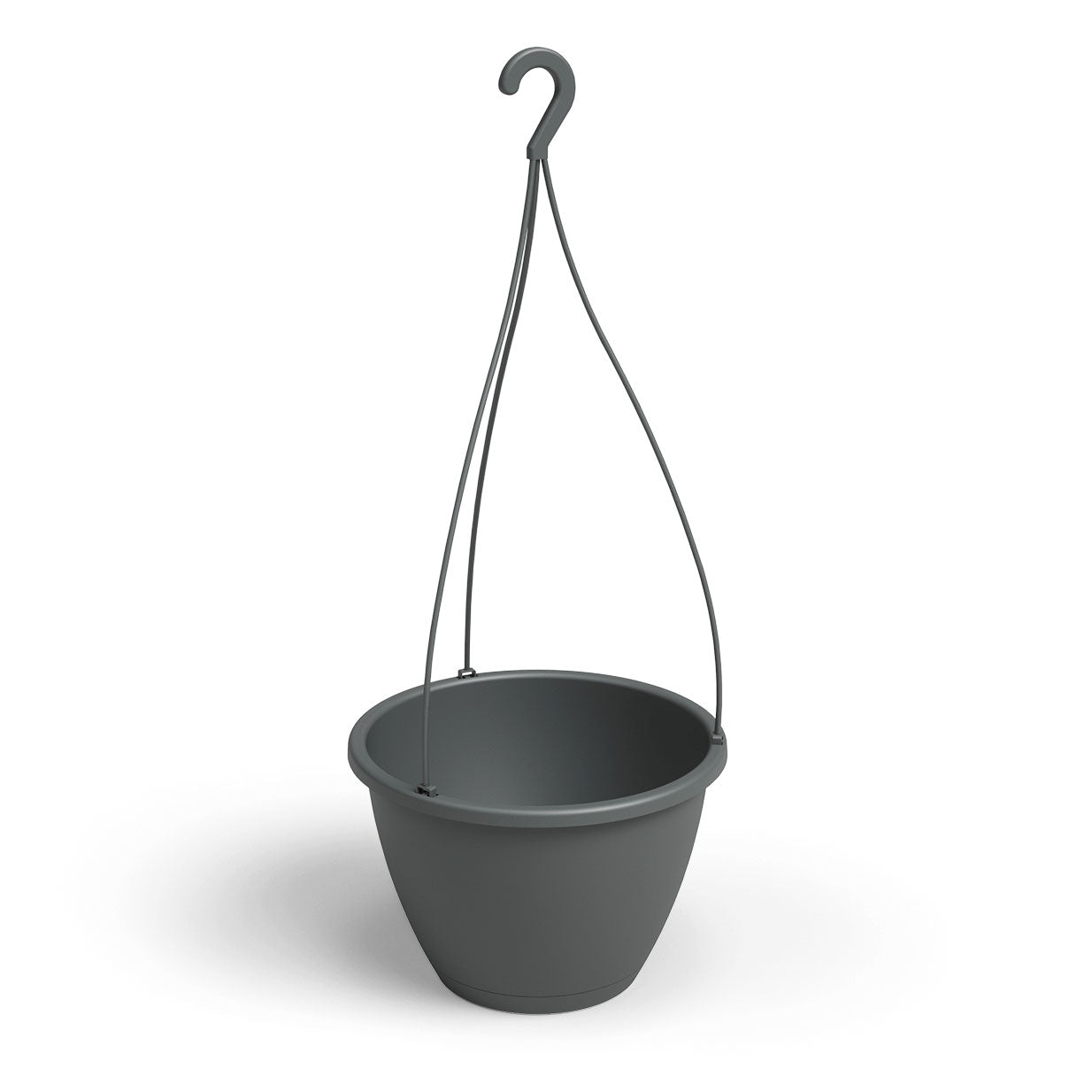 Algarve Plastic Hanging Basket Anthracite 30cm