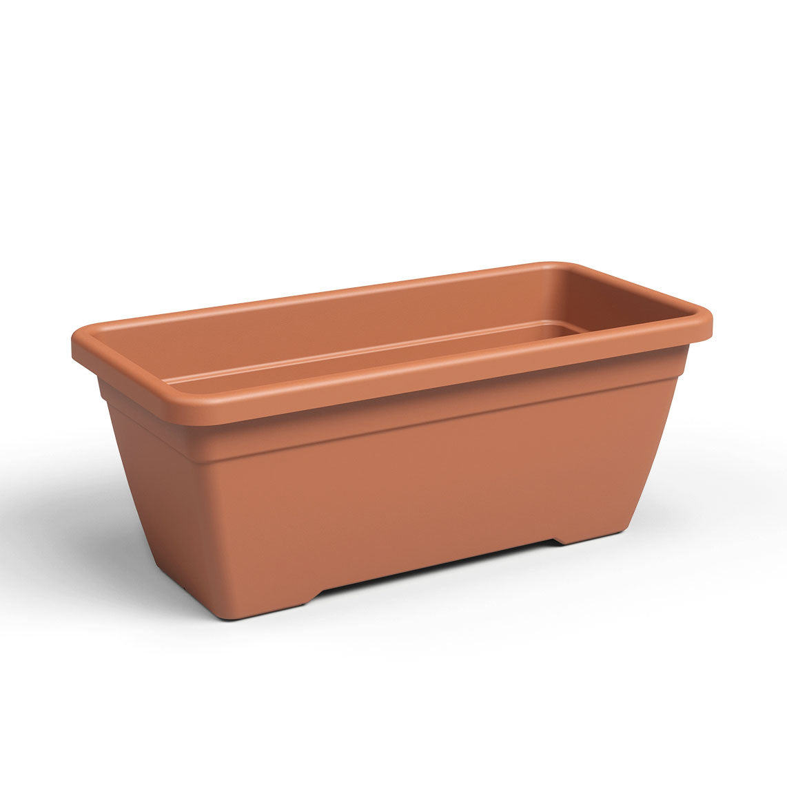 Venezia Plastic Plant Box Terracotta 80cm
