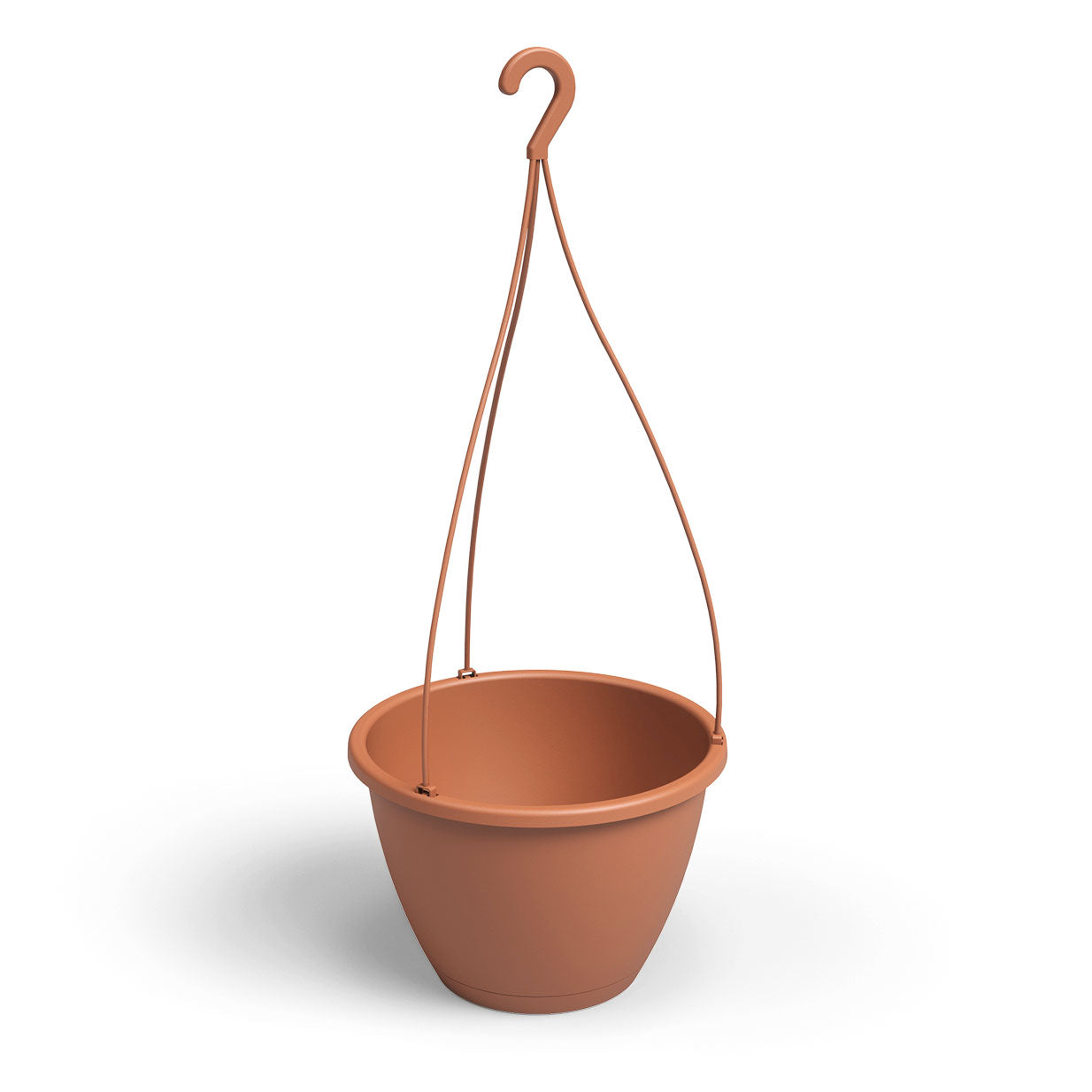 Algarve Plastic Hanging Basket Terracotta 30cm