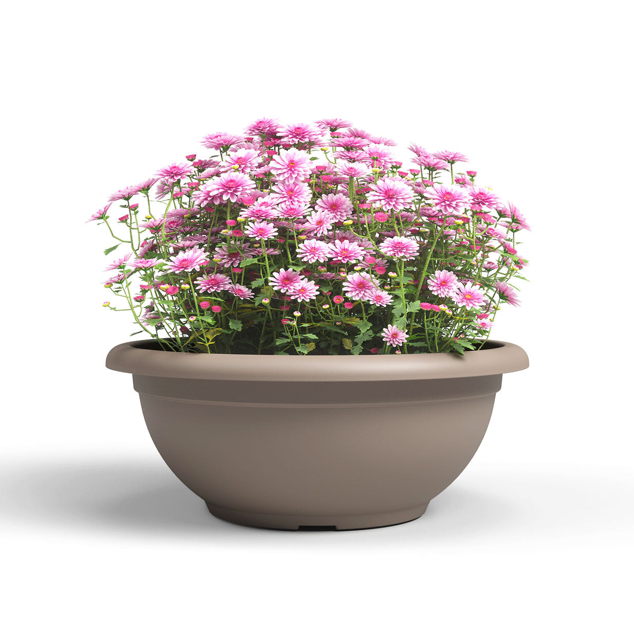 Venezia Plastic Bowl Taupe 30cm