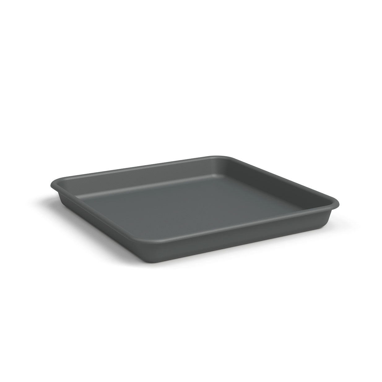Venezia Plastic Square Saucer Anthracite 30cm