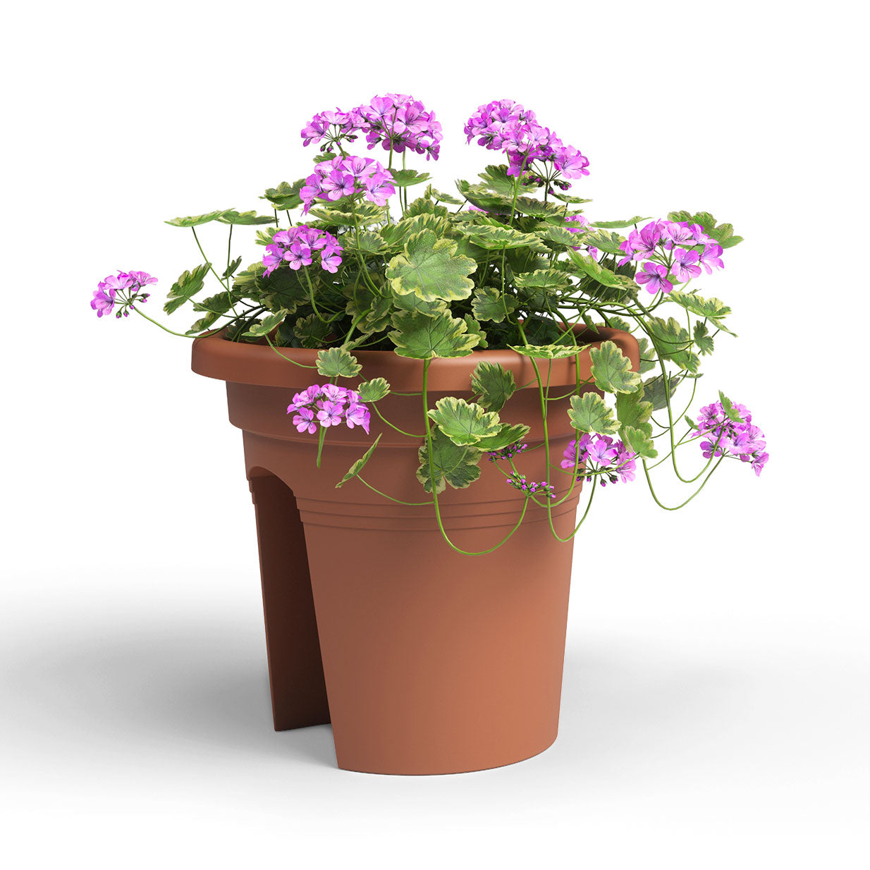 Venezia Balcony Plastic Pot Terracotta 30cm