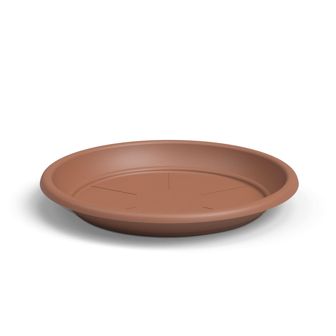 Round Plastic Saucer Terracotta 18cm
