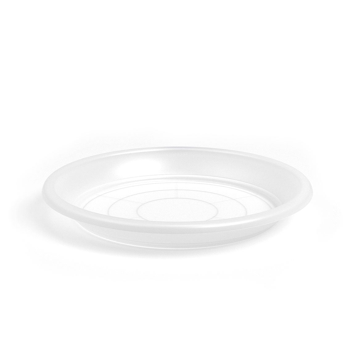 Round Plastic Saucer Transparent 37cm