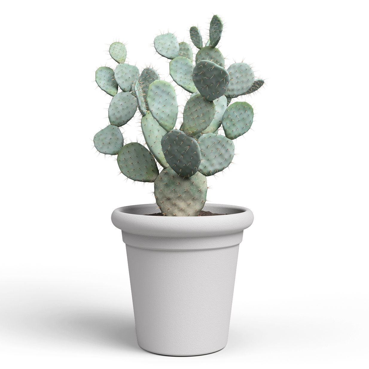 Toscana Plastic Pot Light Grey 40cm