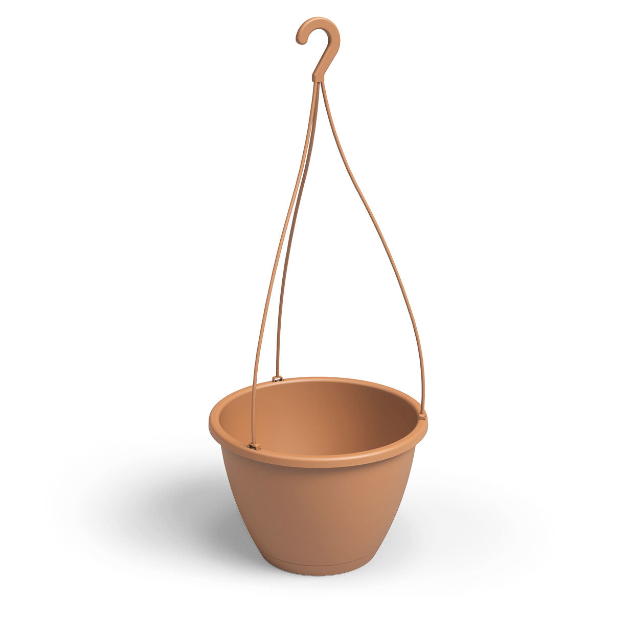 Algarve Plastic Hanging Basket Light Terracotta 30cm