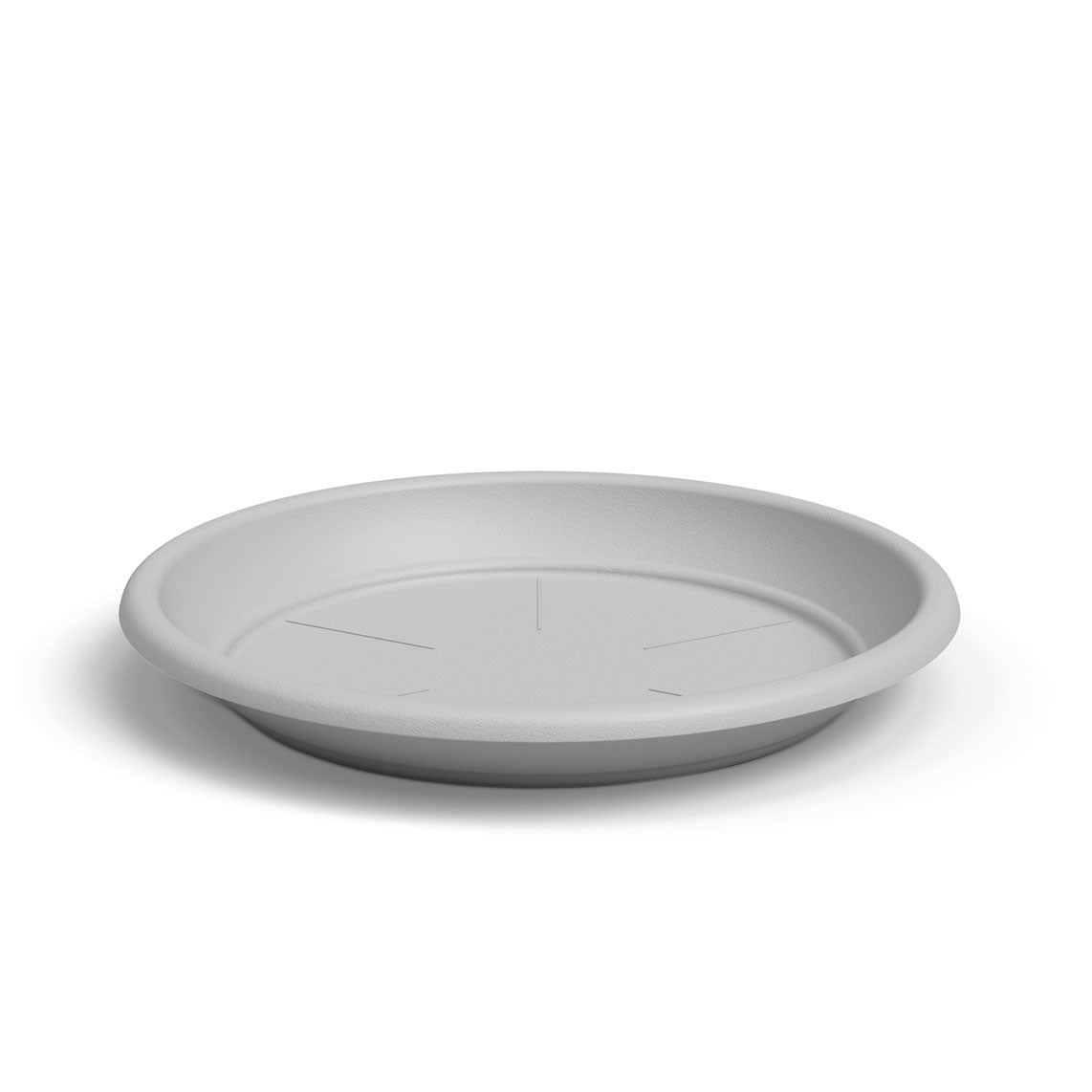 Round Plastic Saucer Light Grey 35cm