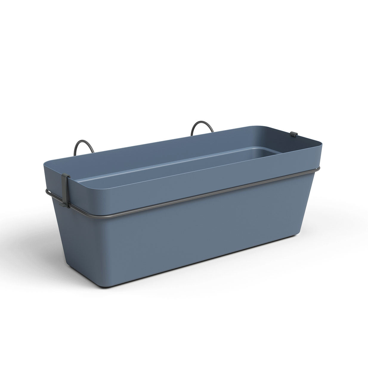 Capri Balcony Plant Box Water Reserve Kit Slate Blue 50cm