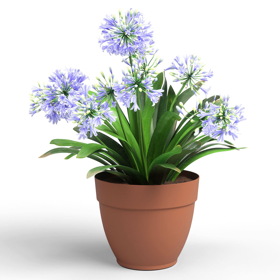 Capri Campana Plastic Pot Terracotta 40cm