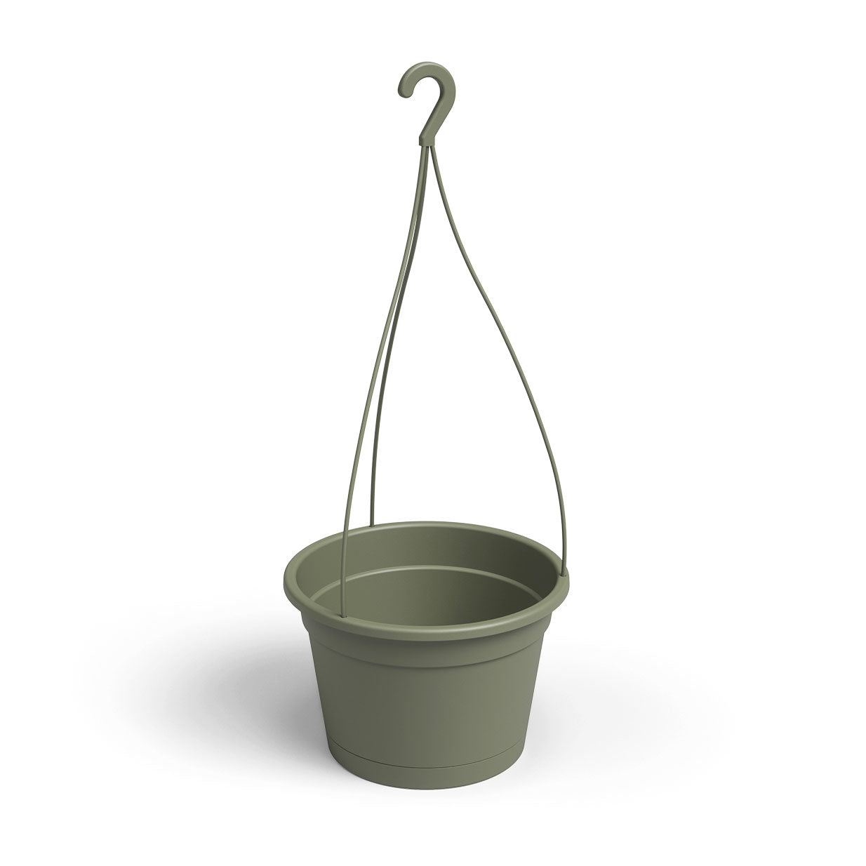Madagascar Plastic Hanging Basket Dry Green 26cm