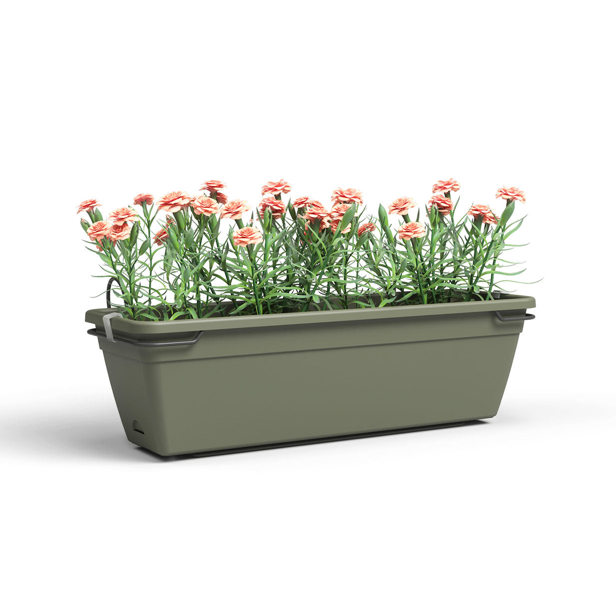 Venezia Plastic Balcony Plant Box Water Reserve Kit Dry Green 50cm