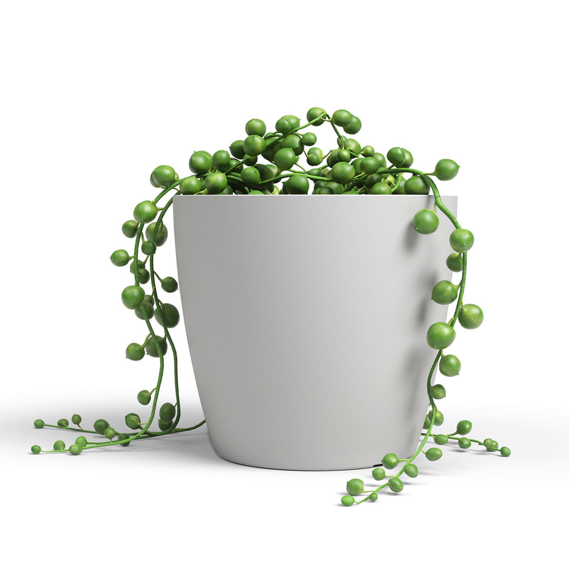 San Remo Plastic Pot Matte Light Grey 6cm