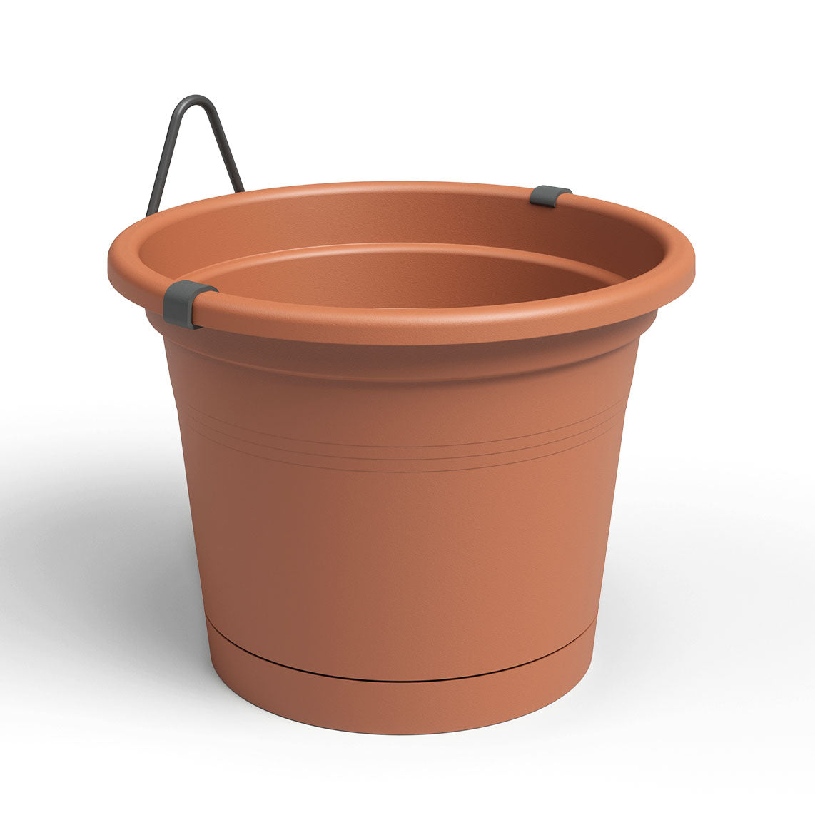 Venezia Plastic Wall Pot Water Reserve Kit Terracotta 20cm