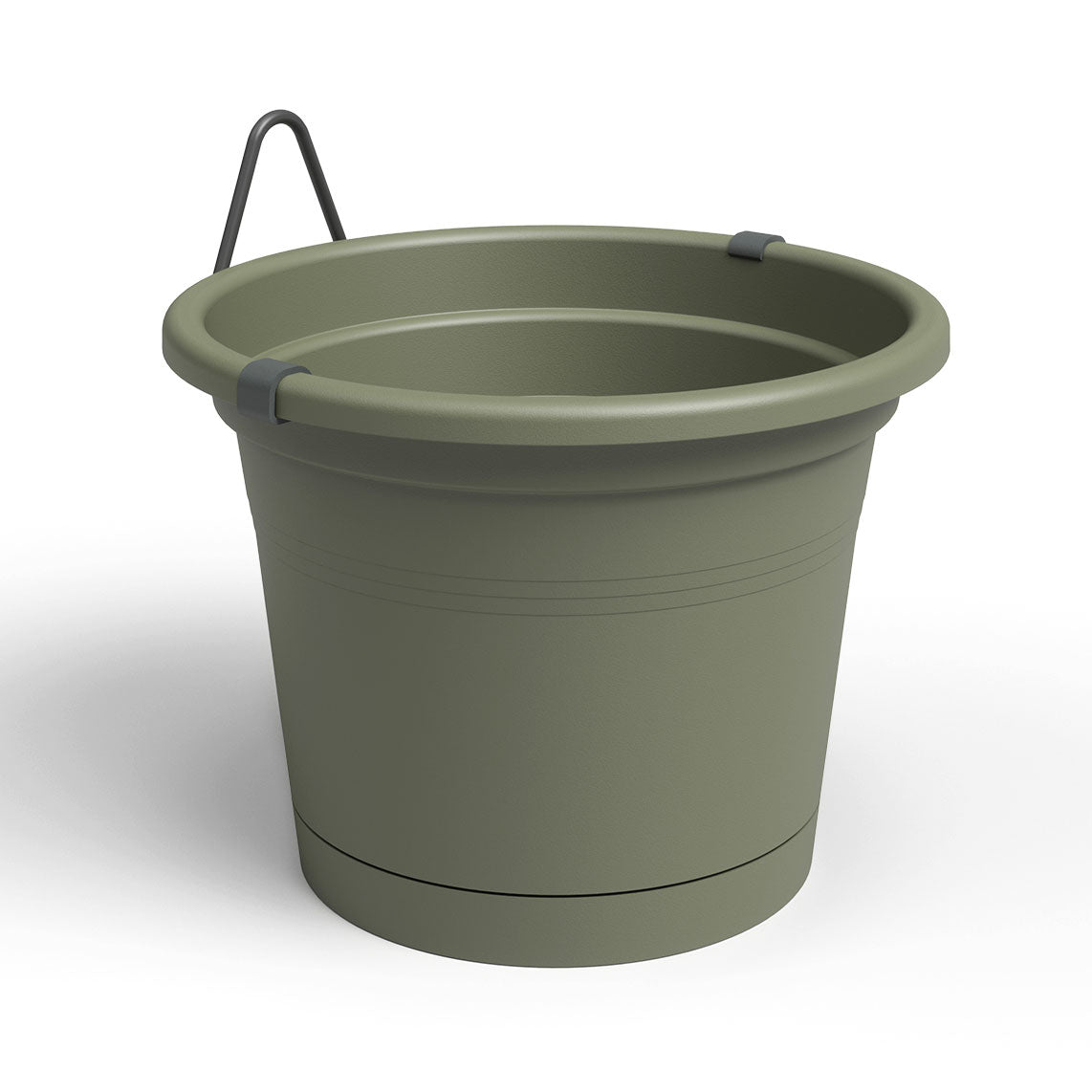 Venezia Plastic Wall Pot Water Reserve Kit Dry Green 20cm