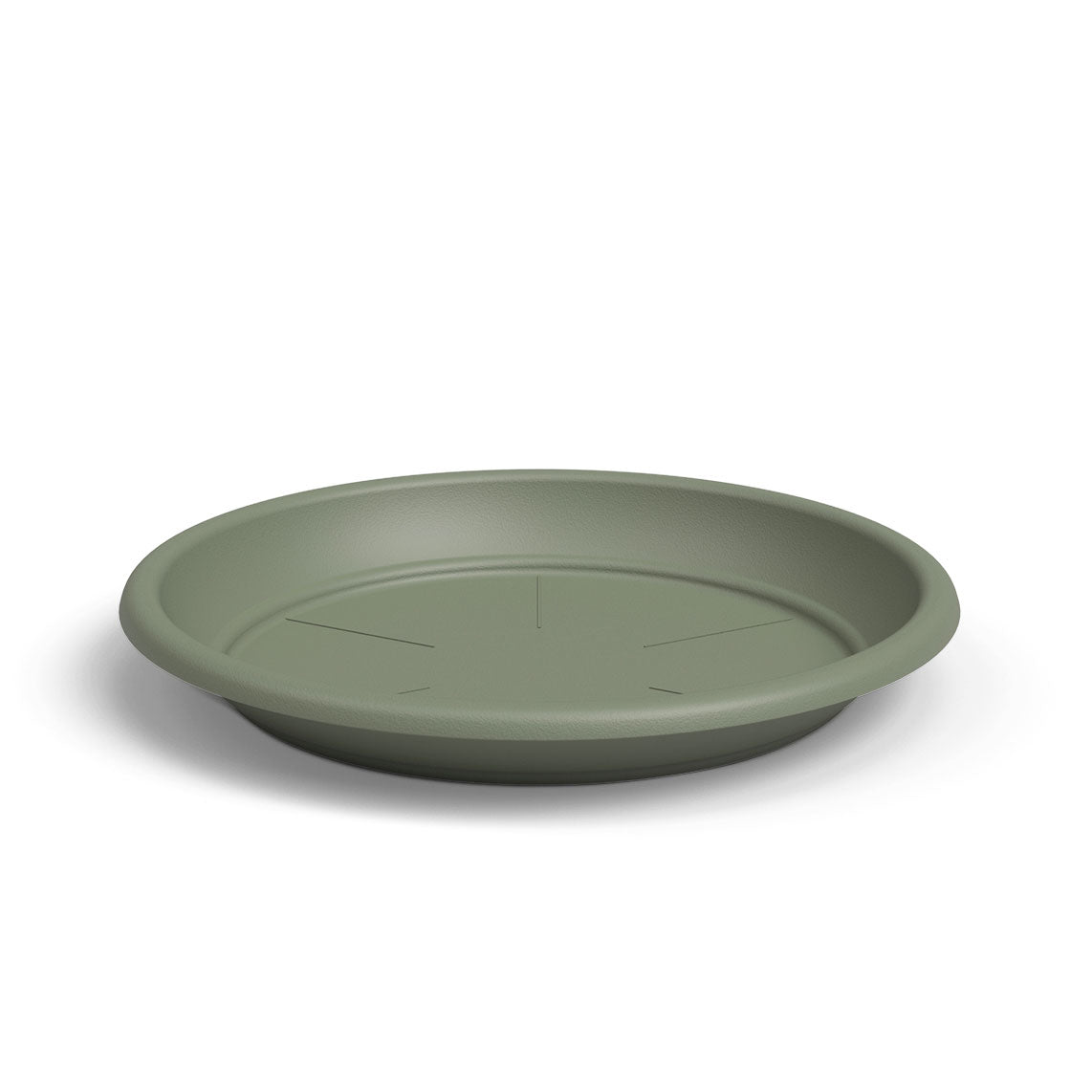 Round Plastic Saucer Dry Green 9.5cm