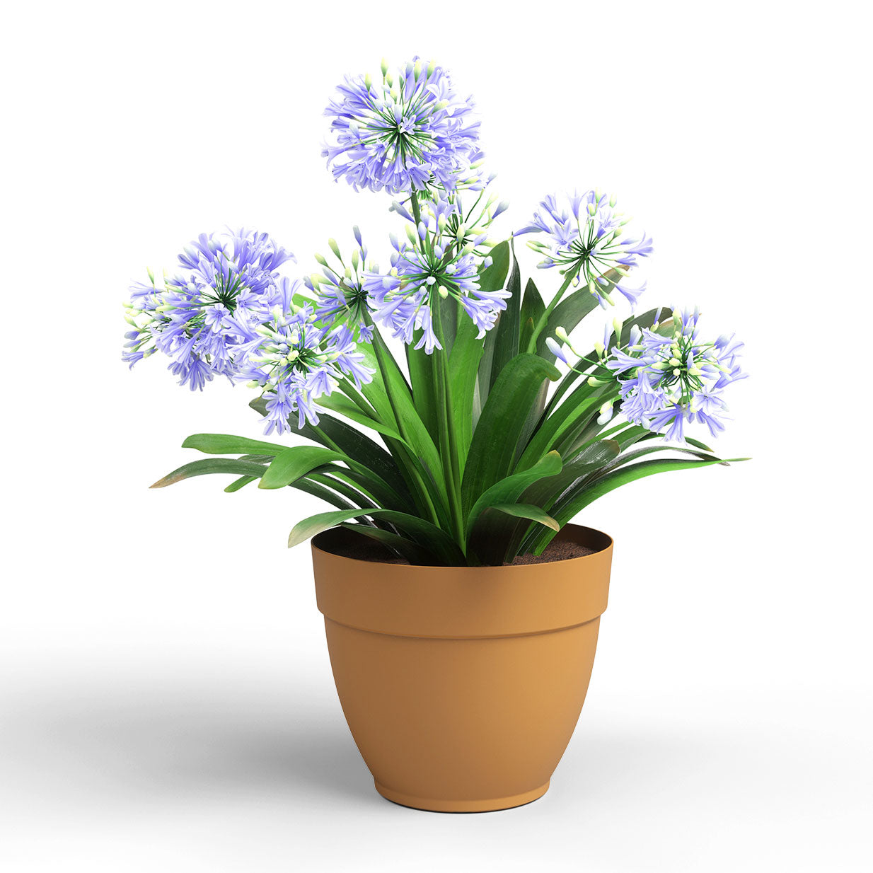 Capri Campana Plastic Pot Honey Yellow 40cm