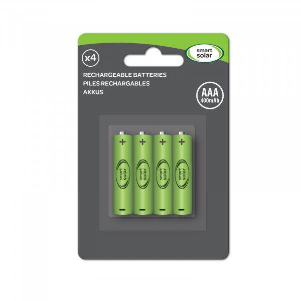 Replacement Solar Rechargeable 600mAh AAA Batteries