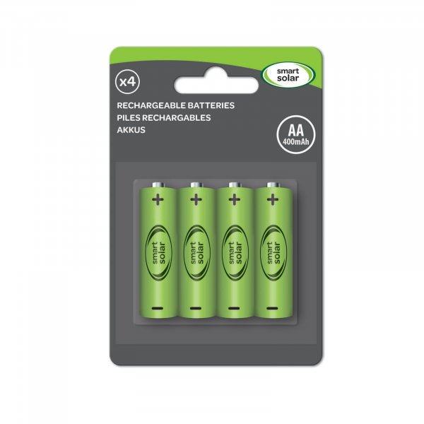 Replacement Solar Rechargeable 600mAh AA Batteries