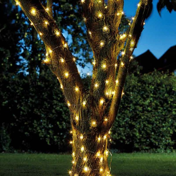 100 Warm White Firefly Solar String Lights